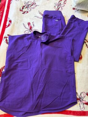 Figs set Women's Livingston Scrub Pants(Large) + Rafaela scrub top (small)